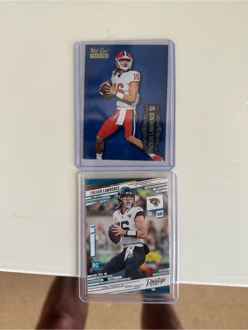 Trevor Lawrence Rookie Football Card Lot - Blue & White